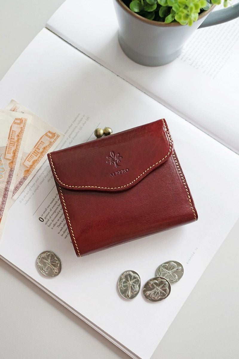 ALBERO アルベロ PIERROT ピエロ 小銭入れ付き二つ折り財布 6459