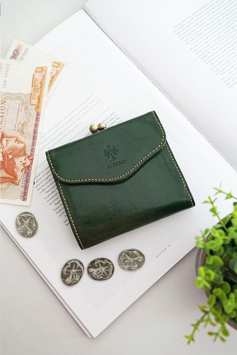 ALBERO アルベロ PIERROT ピエロ 小銭入れ付き二つ折り財布 6459