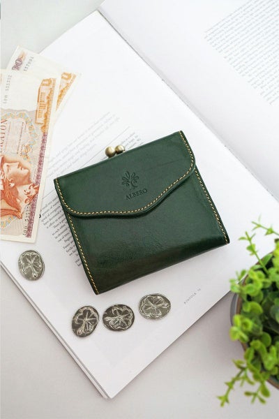 ALBERO アルベロ PIERROT ピエロ 小銭入れ付き二つ折り財布 6459