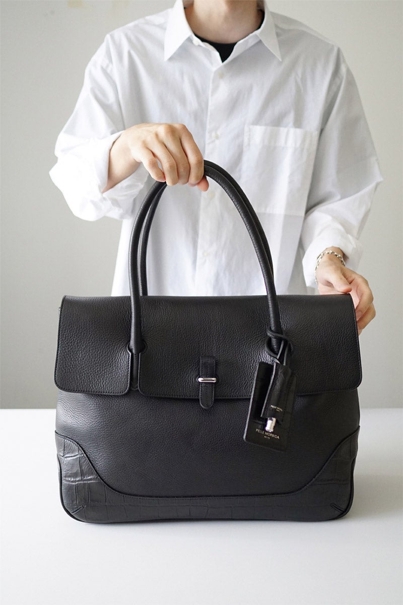 PELLE MORBIDA ペッレモルビダ Maiden Voyage メイデン ボヤージュ （センティーレワン別注モデル） フラップトートバッグ PMO-SOMB055AELE