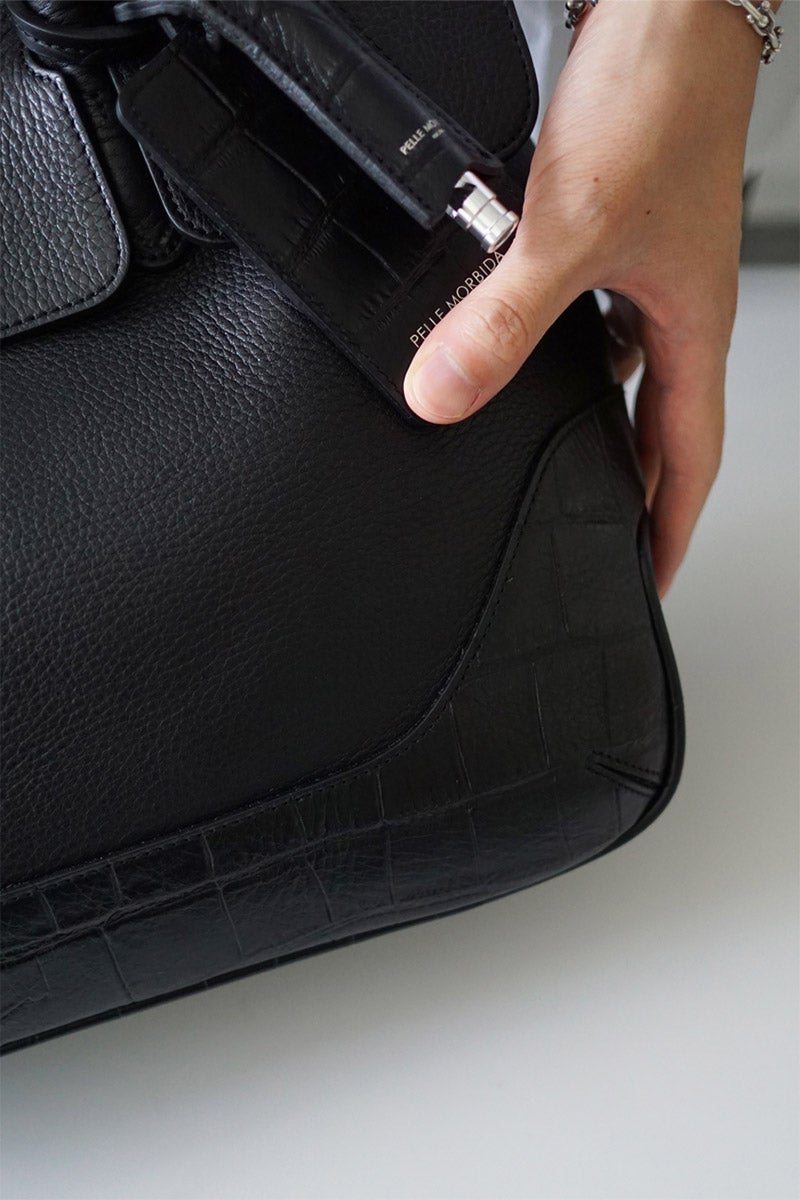 PELLE MORBIDA ペッレモルビダ Maiden Voyage メイデン ボヤージュ （センティーレワン別注モデル） フラップトートバッグ PMO-SOMB055AELE