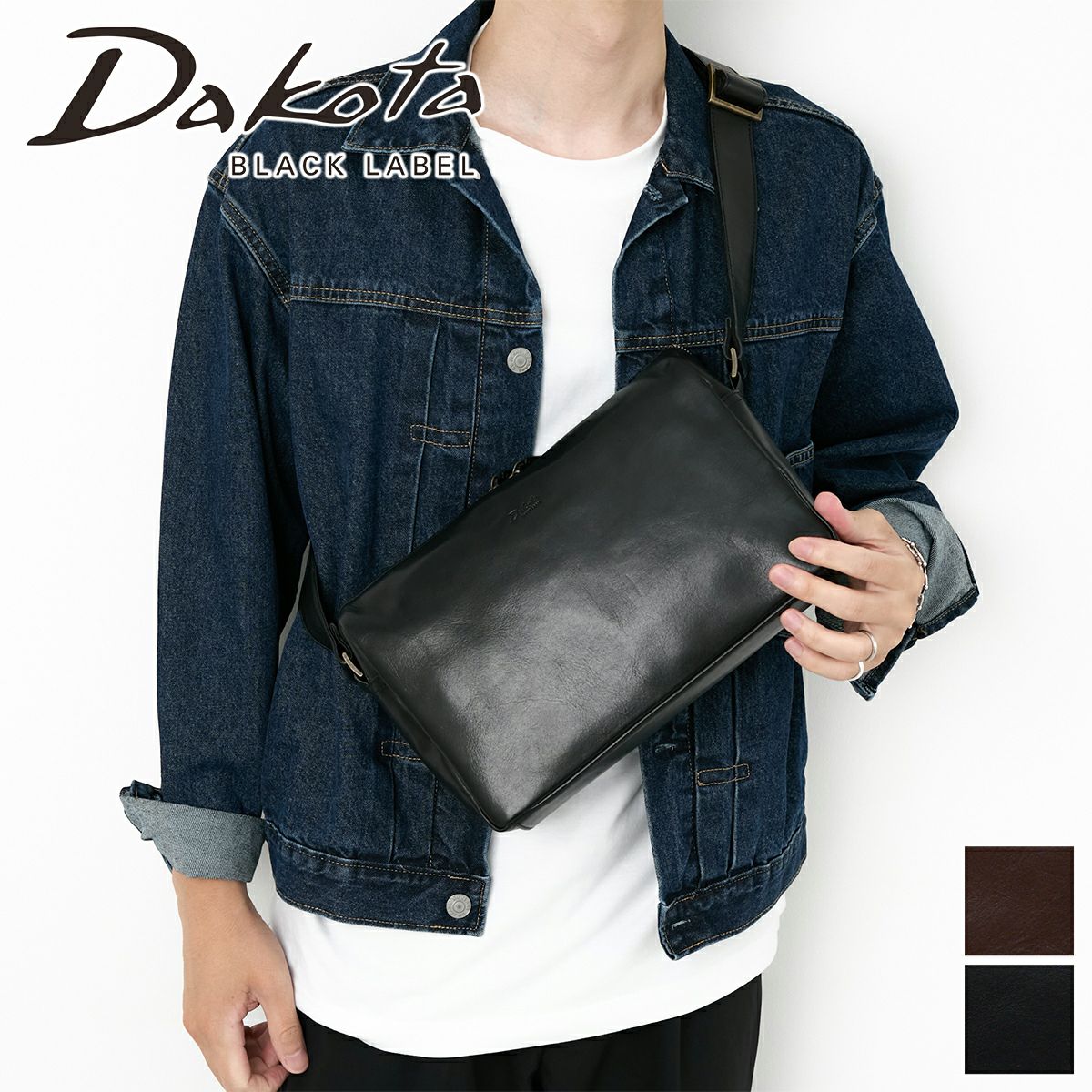 BEEDEN ハンドバッグ/ショルダーバッグ/ブラック/ステッカー付/タグ付 Dakota BLACK LABEL ダコタ ブラックレーベル ルーク ショルダーバッグ