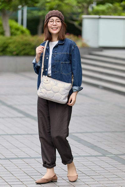 VIA DOAN ヴィア ドアン Parrot パロット 薄マチショルダーバッグ 1282