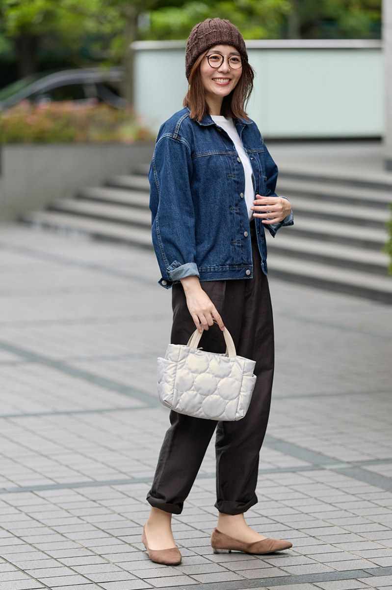 VIA DOAN ヴィア ドアン Parrot パロット あおり型手さげバッグ 1275