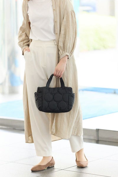 VIA DOAN ヴィア ドアン Parrot パロット あおり型手さげバッグ 1275