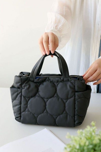 VIA DOAN ヴィア ドアン Parrot パロット あおり型手さげバッグ 1275