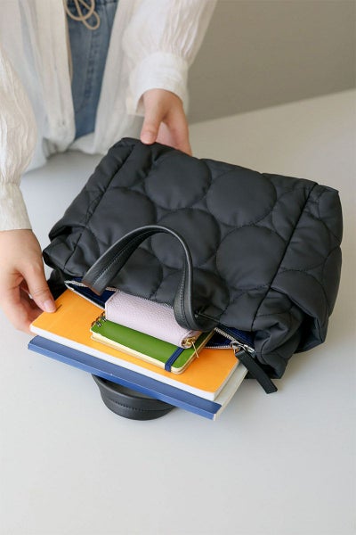 VIA DOAN ヴィア ドアン Parrot パロット あおり型手さげバッグ 1275