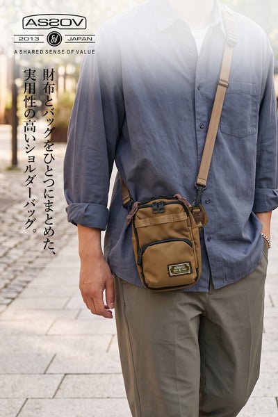 AS2OV アッソブ CORDURA DOBBY 305D コーデュラ ドビー305D ウォレットショルダー 062100