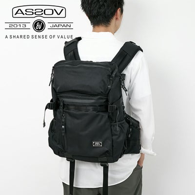 AS2OV アッソブ CORDURA DOBBY 305D コーデュラ ドビー305D ラウンドジップ バックパック S 061418