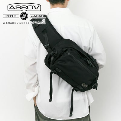 AS2OV アッソブ CORDURA DOBBY 305D コーデュラ ドビー305D ウエストバッグ L 061402