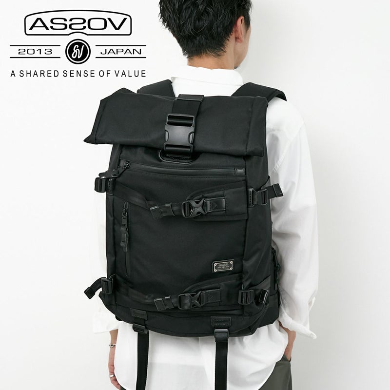 AS2OV アッソブ CORDURA DOBBY 305D コーデュラ ドビー305D ロールバックパック 061401