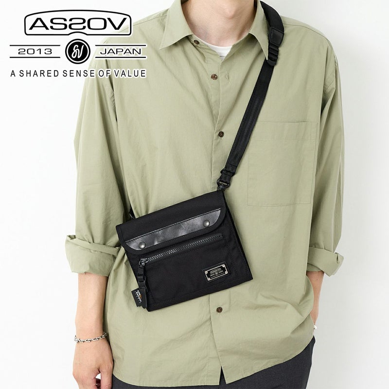 AS2OV アッソブ EXCLUSIVE BALLISTIC NYLON バリスティックナイロン ウォレットショルダー 061324