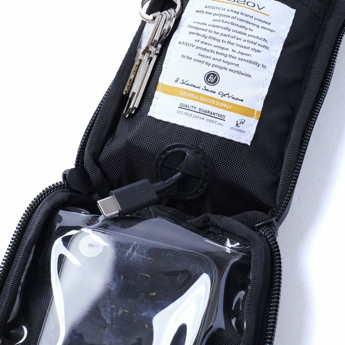 AS2OV アッソブ モバイル330×1000D CORDURA STANDARD SERIES 330×1000D コーデュラ スタンダードシリーズ モバイルポーチ 152320