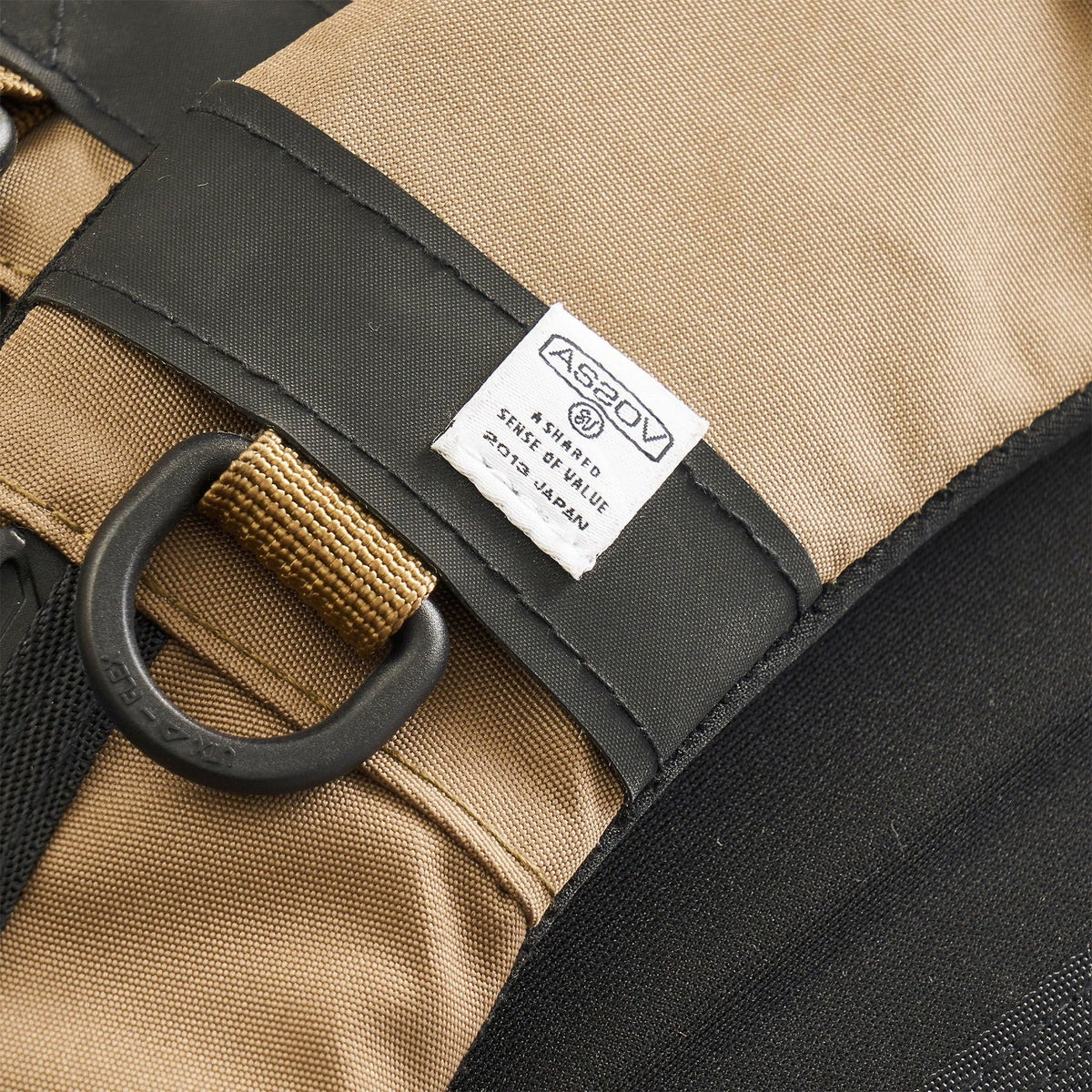 AS2OV アッソブ 3LAYER CORDURA 305D ウォータープルーフコーデュラ 305D 2WAYロールバッグ 141609