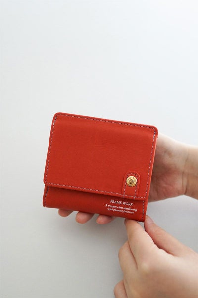 FRAME WORK フレームワーク シアー 小銭入れ付き二つ折り財布 0045081