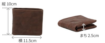 Dakota BLACK LABEL ダコタ ブラックレーベル ワンダラー 小銭入れ付き二つ折り財布 0620240