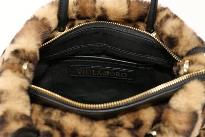 VIOLAd'ORO ヴィオラドーロ ELMO エルモ ノットハンドルトートバッグ エコファー レッキス V-8763