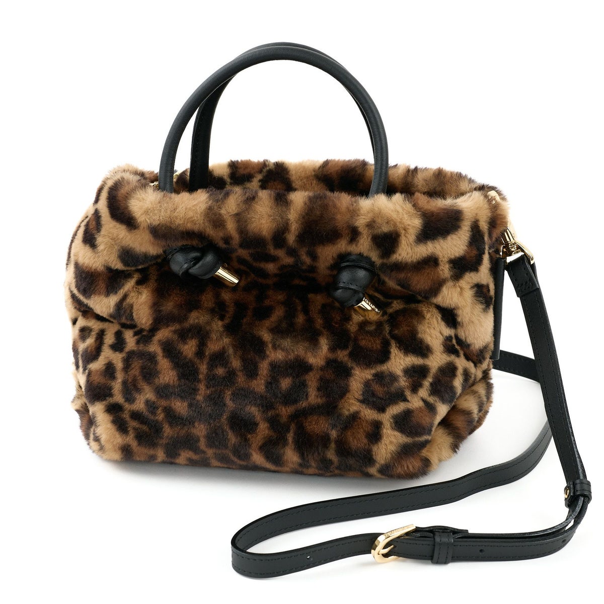 VIOLAd'ORO ヴィオラドーロ ELMO エルモ ノットハンドルトートバッグ エコファー レッキス V-8763