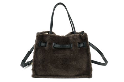 VIOLAd'ORO ヴィオラドーロ ELMO エルモ トートバッグ エコファー Wフェイスムートン V-8782