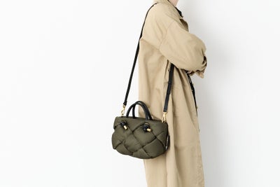 VIOLAd'ORO ヴィオラドーロ ELMO エルモ ノットハンドルトートバッグ ナイロンボンディングメッシュ V-8948