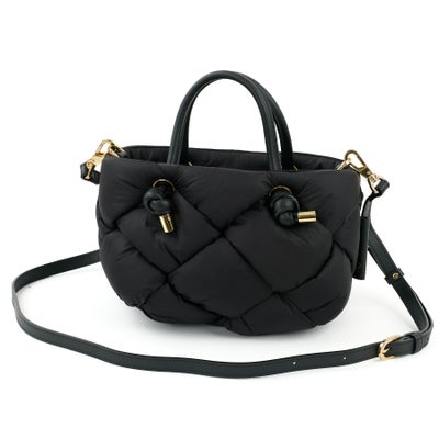 VIOLAd'ORO ヴィオラドーロ ELMO エルモ ノットハンドルトートバッグ ナイロンボンディングメッシュ V-8948