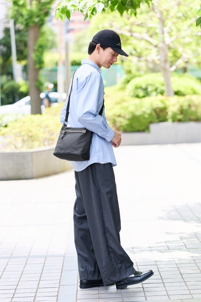 BAGGY PORT バギーポート 黒さび染め帆布 ショルダーバッグ GRN-9604
