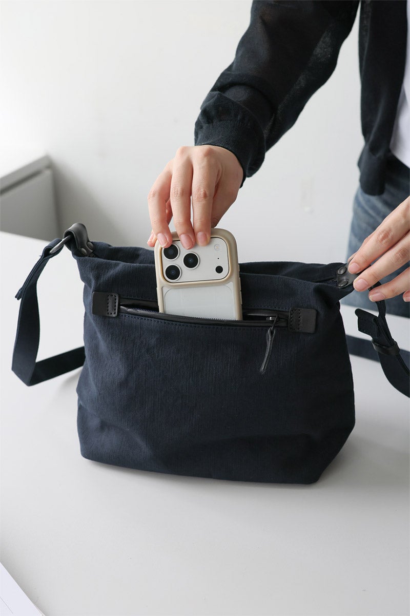 BAGGY PORT バギーポート 黒さび染め帆布 ショルダーバッグ GRN-9604
