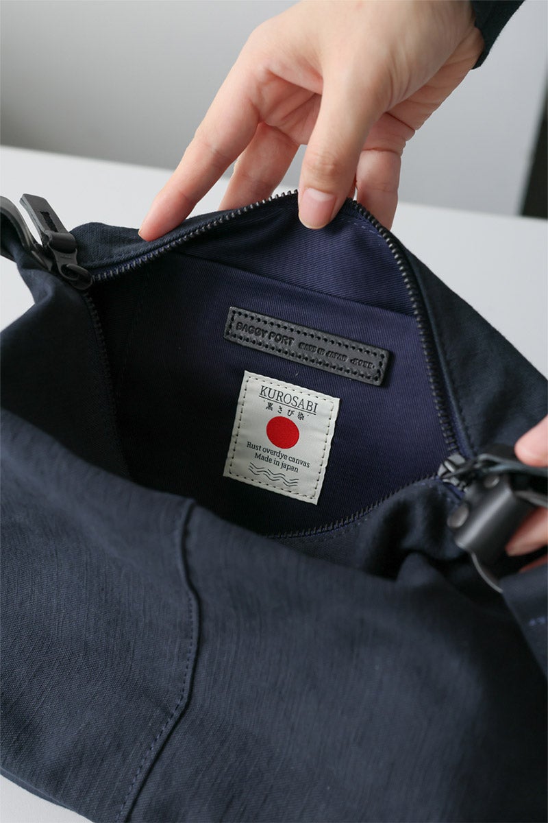 BAGGY PORT バギーポート 黒さび染め帆布 ショルダーバッグ GRN-9604