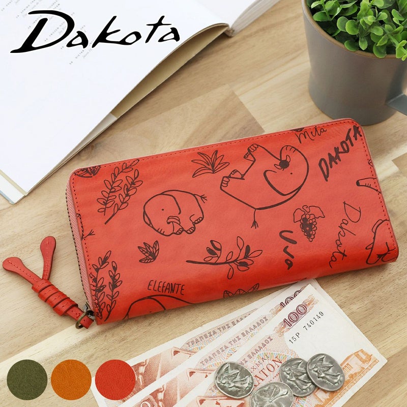 Dakota ダコタ エレファンテ 小銭入れ付き長財布（ラウンドファスナー式 ） 0031782
