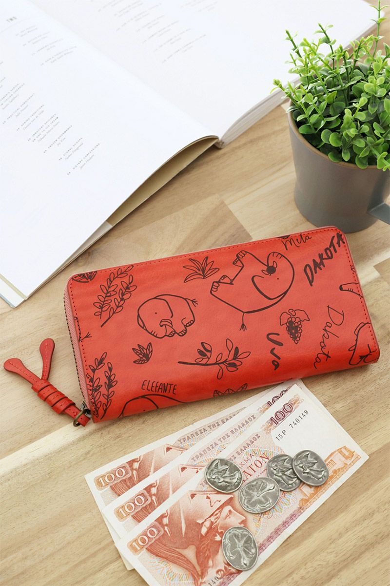 【Dakota】ダコタ　エレファンテ　ラウンドファスナー長財布　40%OFF Dakota ダコタ エレファンテ 小銭入れ付き長財布（ラウンドファスナー