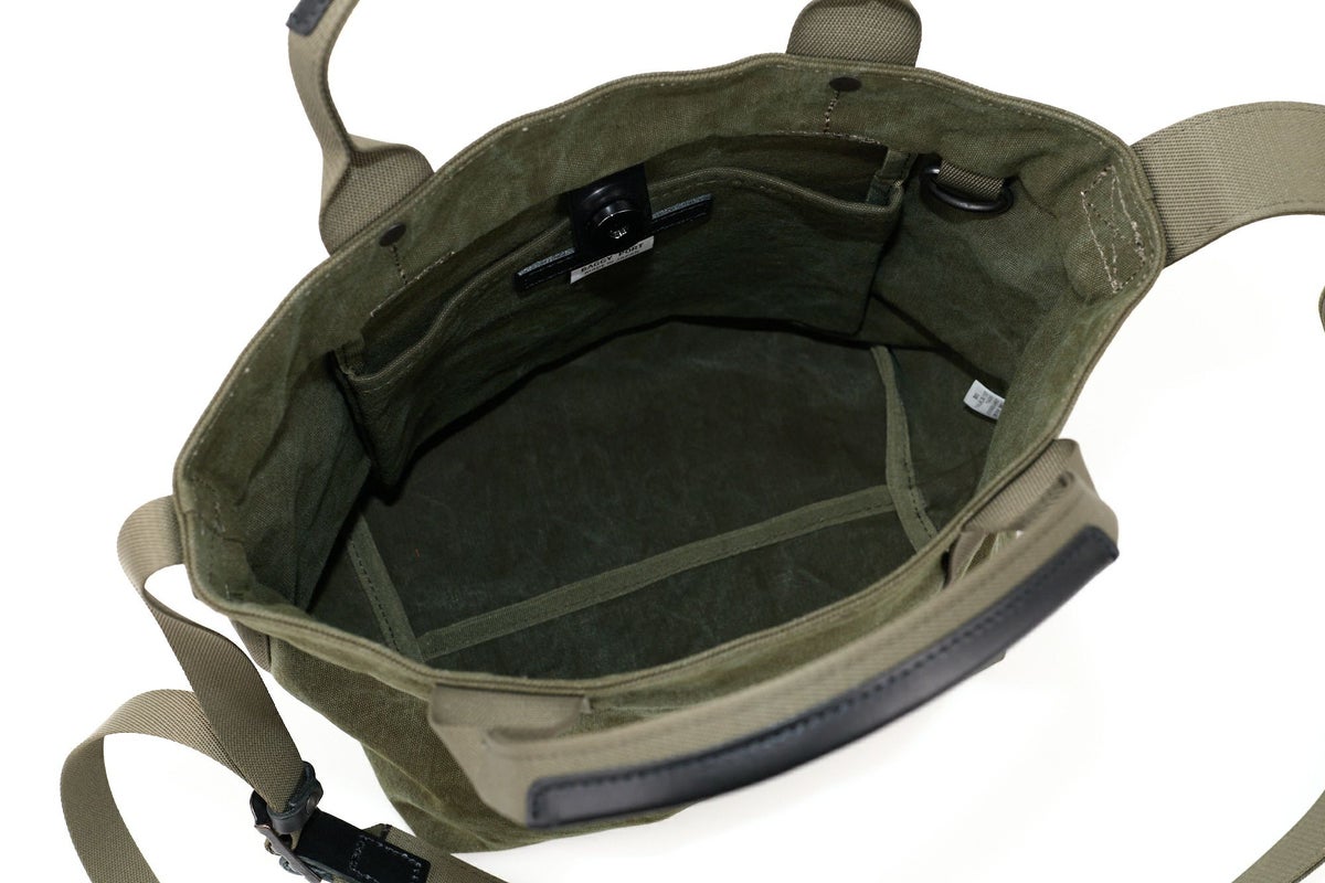 BAGGY PORT バギーポート TIGER CANVAS タイガー帆布 2WAYトートバッグ GRN-884