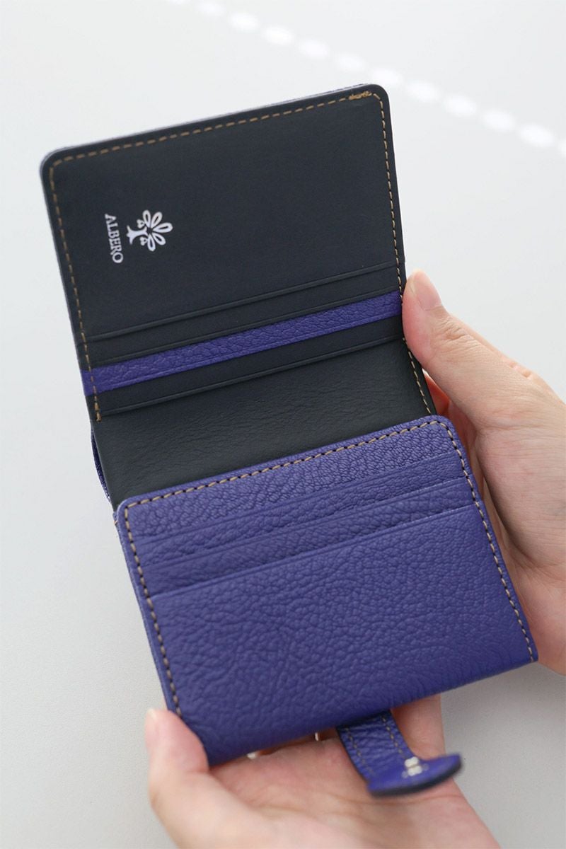 ALBERO アルベロ Capretta カプレッタ 小銭入れ付き二つ折り財布 8602