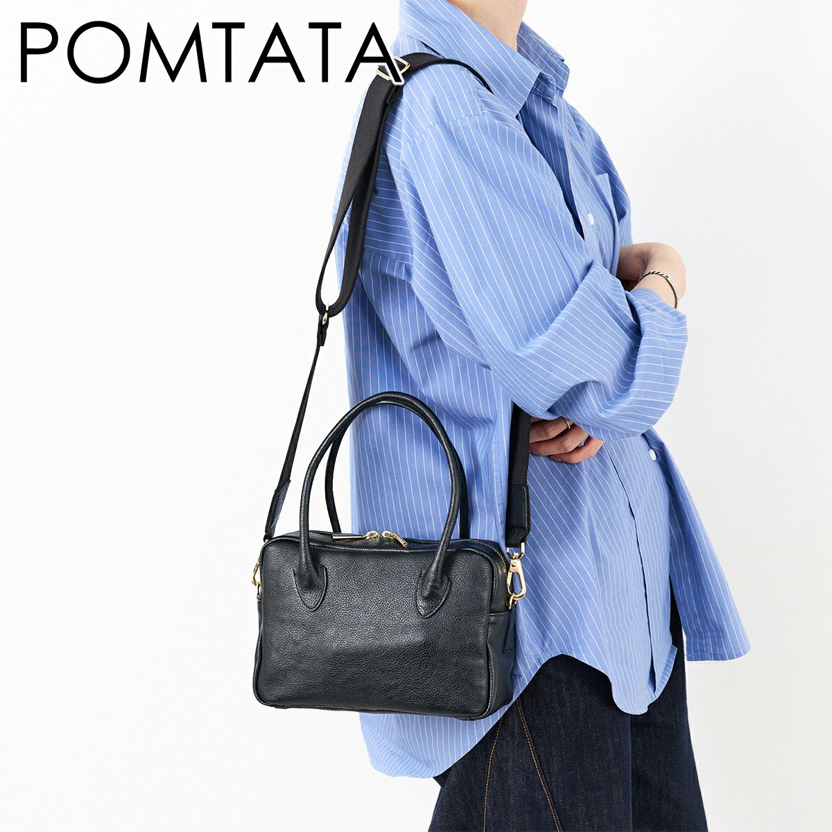 2025年 秋冬新作 ] POMTATA ポンタタ RONE SQUARE MINI BOSTON P3191