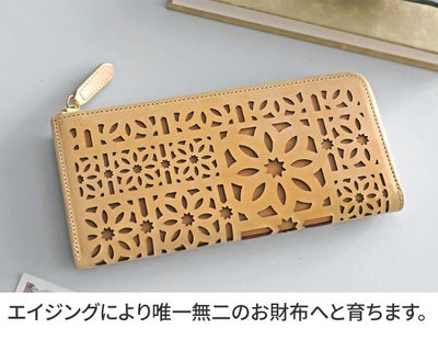 genten ゲンテン multicutwork mini マルチカットワーク ミニ小銭入れ付き長財布（L字ファスナー式） 44840