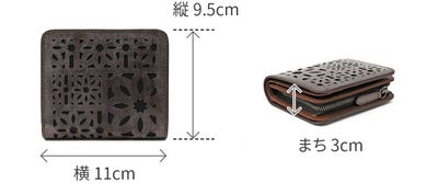 genten ゲンテン multicutwork mini マルチカットワーク ミニ小銭入れ付き二つ折り財布 44842