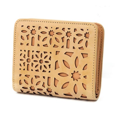 genten ゲンテン multicutwork mini マルチカットワーク ミニ小銭入れ付き二つ折り財布 44842