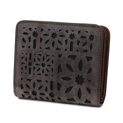 genten ゲンテン multicutwork mini マルチカットワーク ミニ小銭入れ付き二つ折り財布 44842