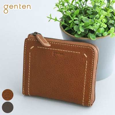 genten ゲンテン Rilassato リラサート 小銭入れ付き財布（L字ファスナー式） 44801