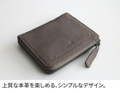 genten ゲンテン Rilassato リラサート 小銭入れ付き財布（L字ファスナー式） 44801