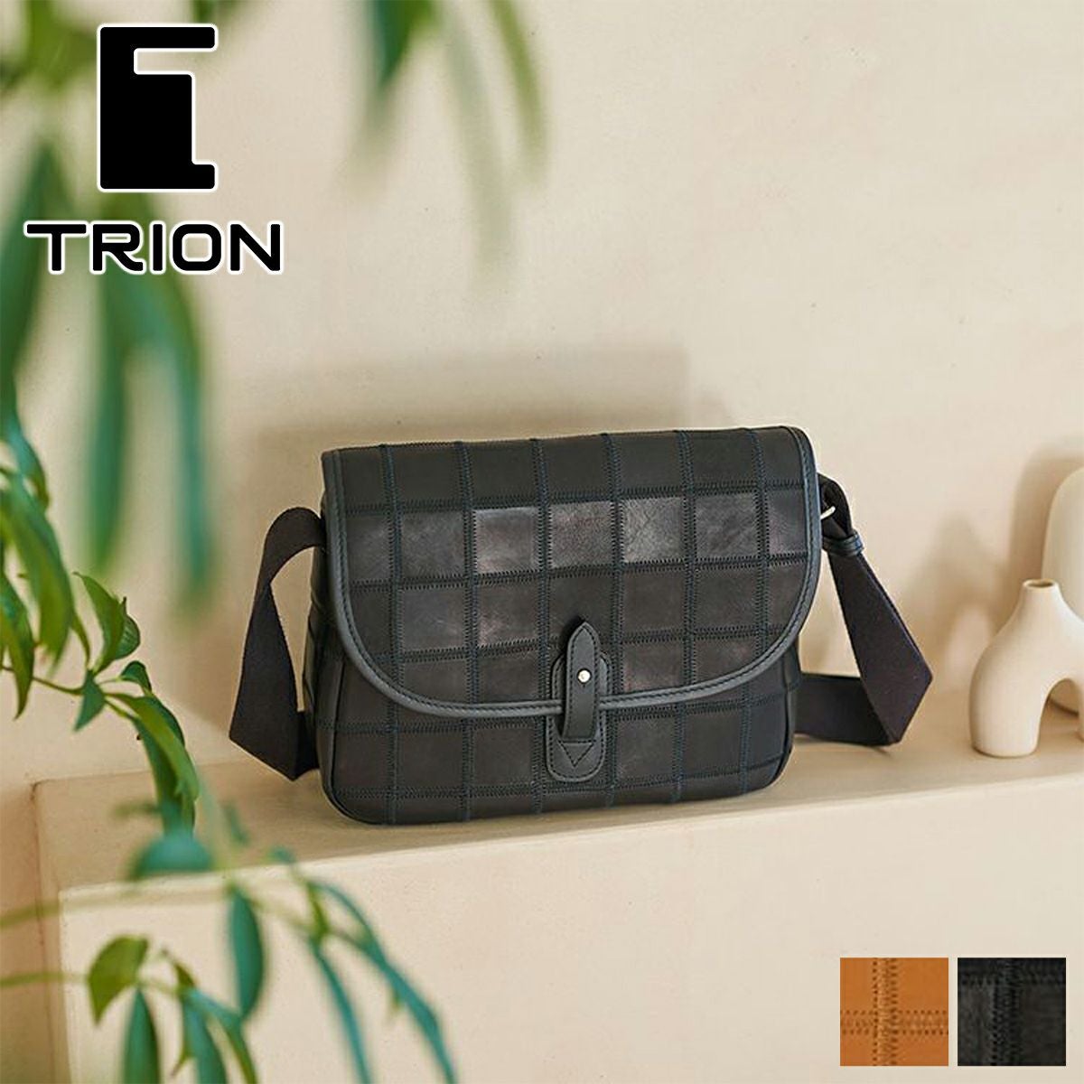 TRION 編み込みデザイン ボディバッグ ベージュ TRION トライオン【正規販売店】｜Sentire-One SHOP