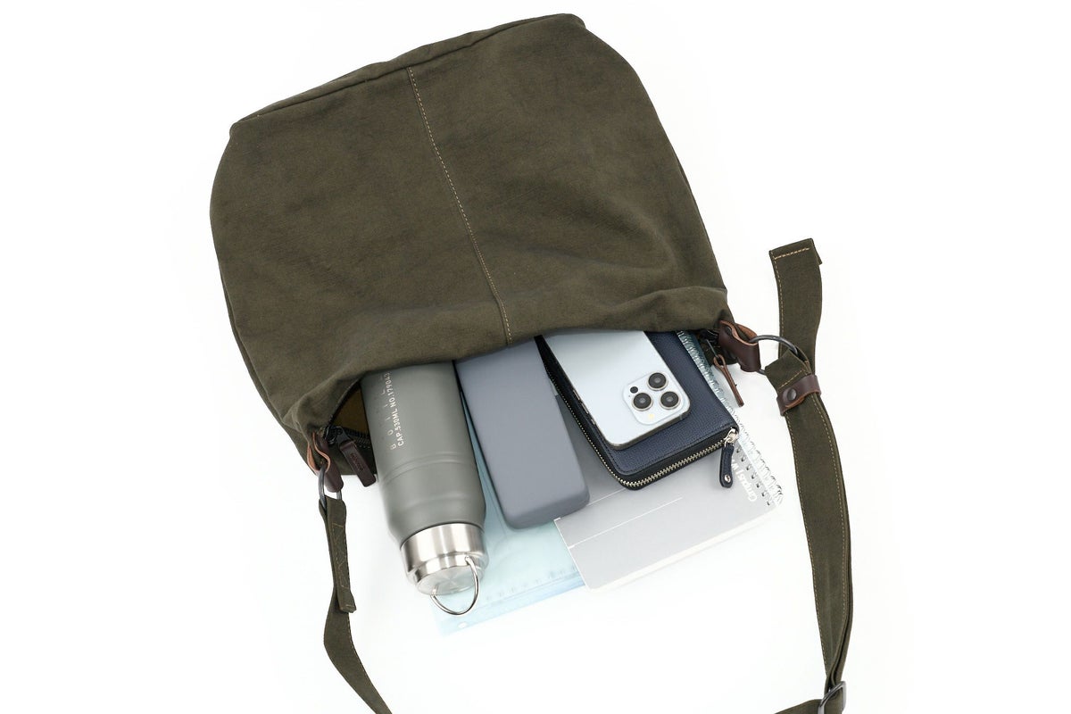 BAGGY PORT バギーポート 黒さび染め帆布 ショルダーバッグ GRN-9605