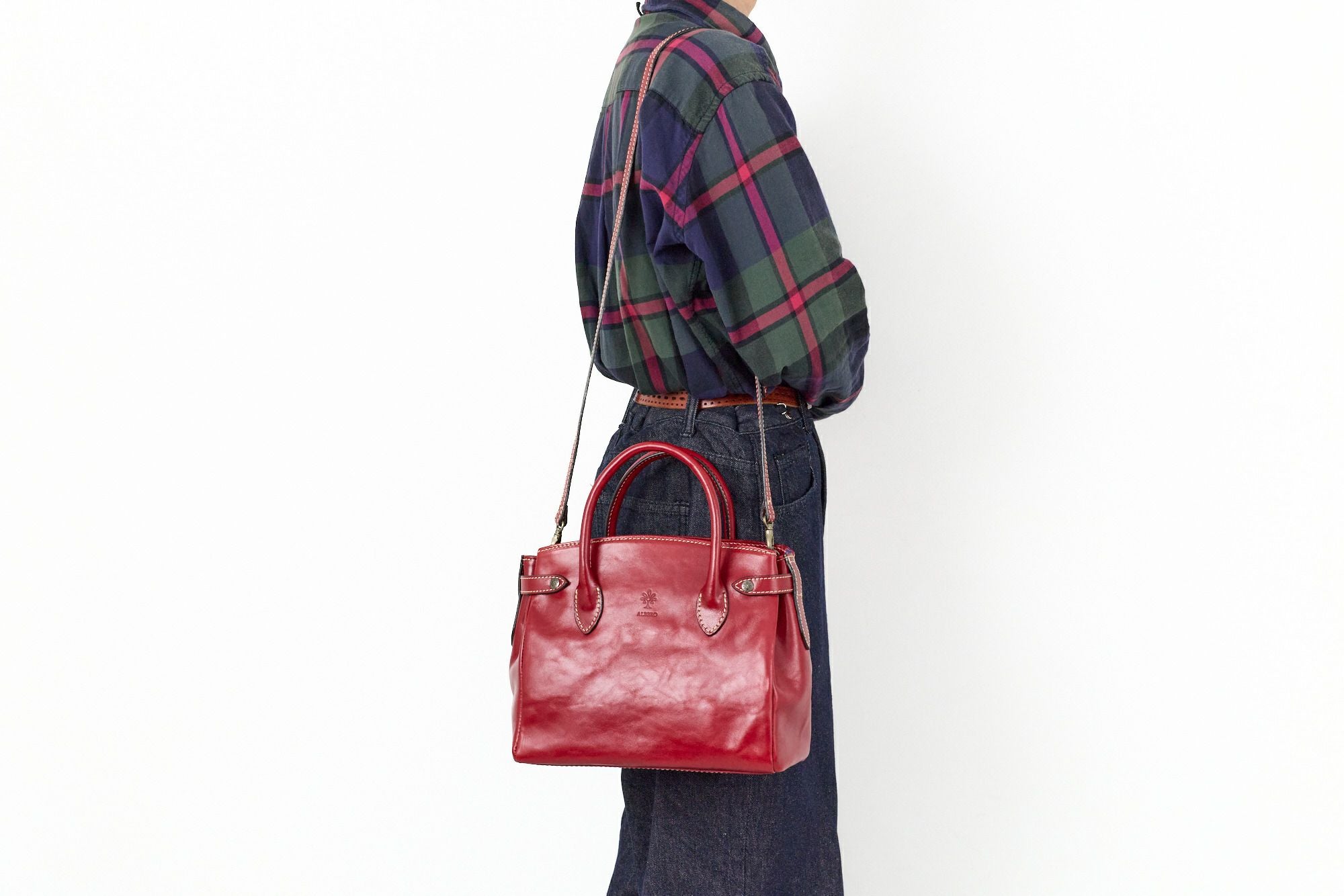 ALBERO アルベロ OLD MADRAS オールドマドラス 2WAYショルダーバッグ