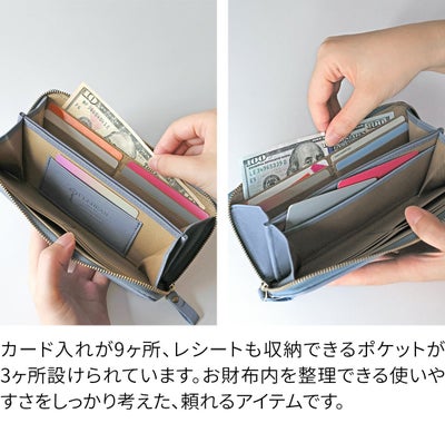 CLEDRAN クレドラン LIMA リマ 小銭入れ付き長財布（ラウンドファスナー式 ） CR-CL3890