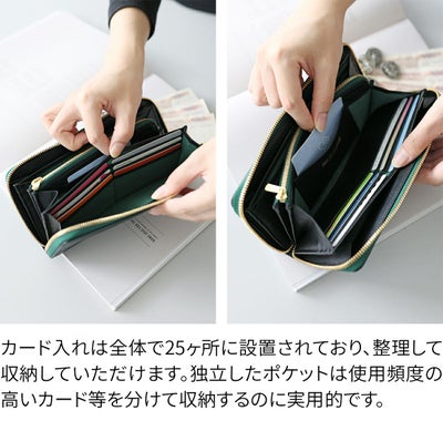 BAGGY PORT バギーポート KUROZAN 黒桟 小銭入れ付き長財布（ラウンドファスナー式 ） ZYS-390