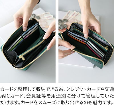 BAGGY PORT バギーポート KUROZAN 黒桟 小銭入れ付き長財布（ラウンドファスナー式 ） ZYS-390