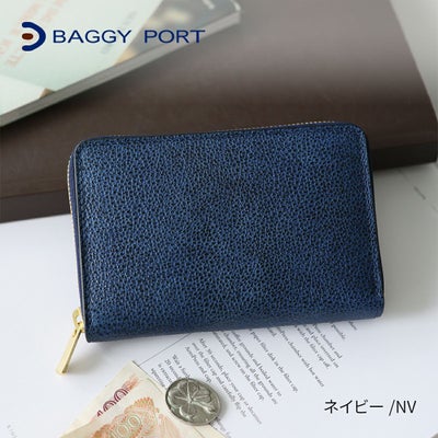 BAGGY PORT バギーポート KUROZAN 黒桟 小銭入れ付き二つ折り財布（ラウンドファスナー式 ） ZYS-391
