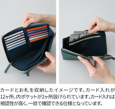 box21 ボックス21 ジューン 小銭入れ付き長財布（L字ファスナー式） 0332376