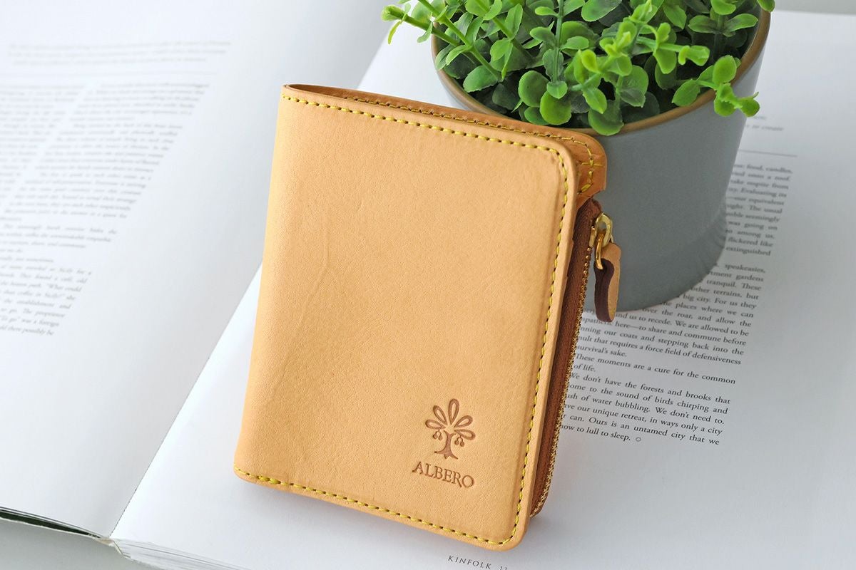 ALBERO アルベロ NATURE ナチュレ 小銭入れ付き二つ折り財布 5413