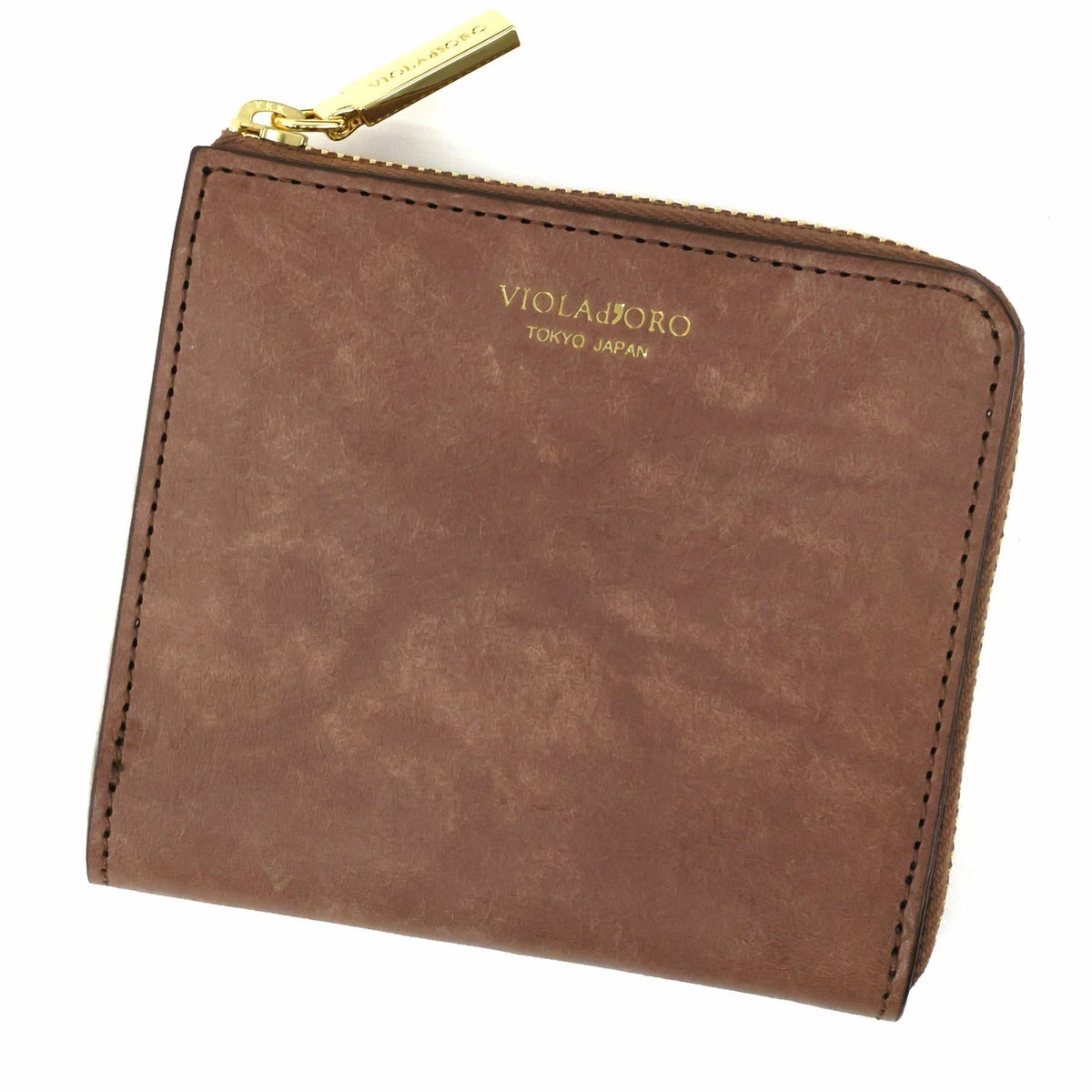 VIOLAd'ORO ヴィオラドーロ PORTA ポルタ 二つ折りL字型財布 V-5076
