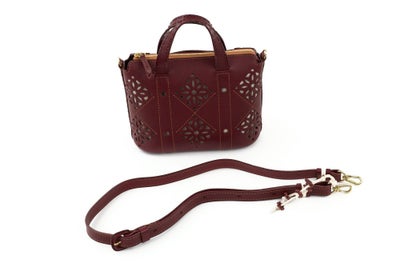 genten ゲンテン Argyle Cutwork アーガイルカットワーク 2WAYショルダーバッグ 44850